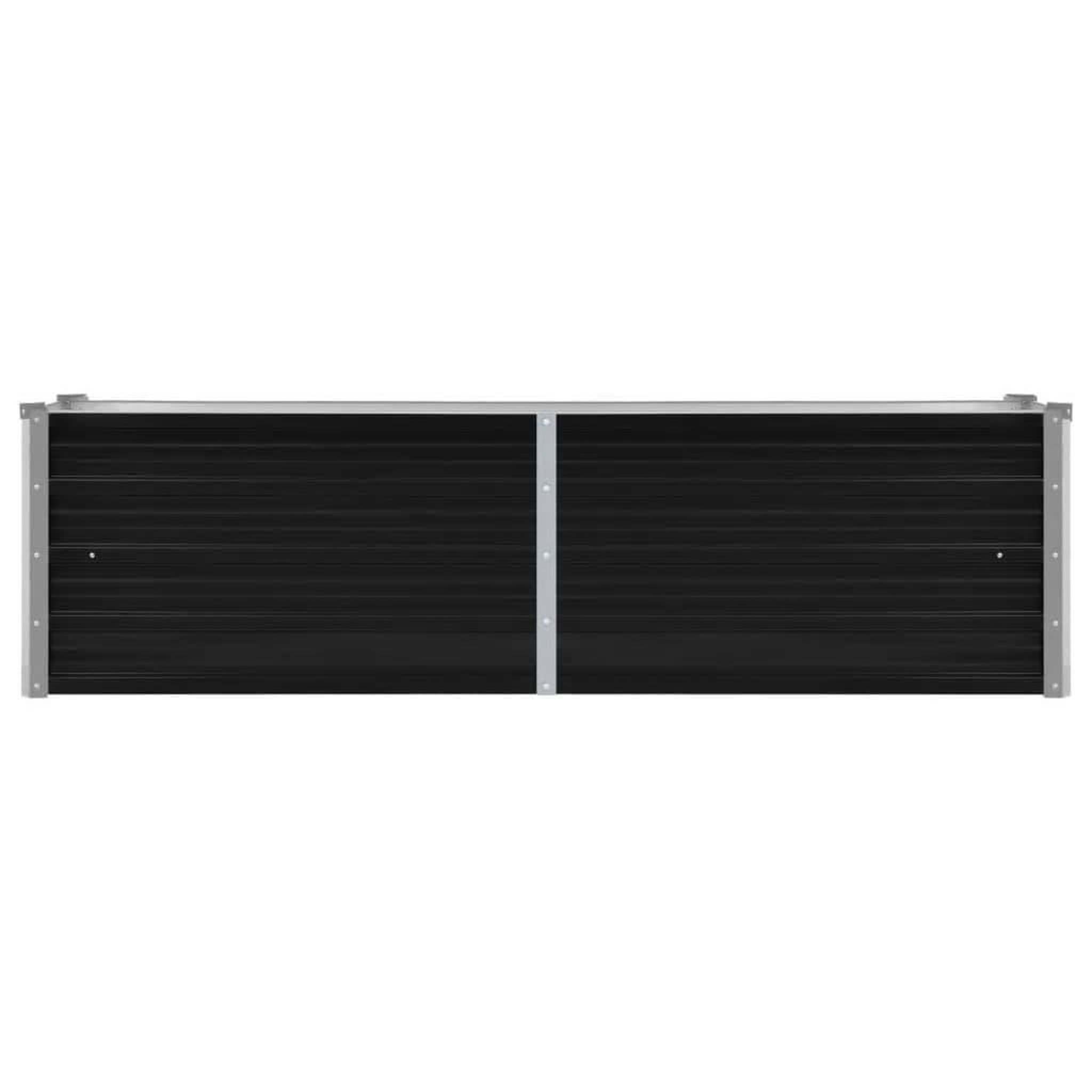 Voir la diapositive 3 : VIDAXL Lit sureleve de jardin Anthracite 160x40x45 cm Acier galvanise