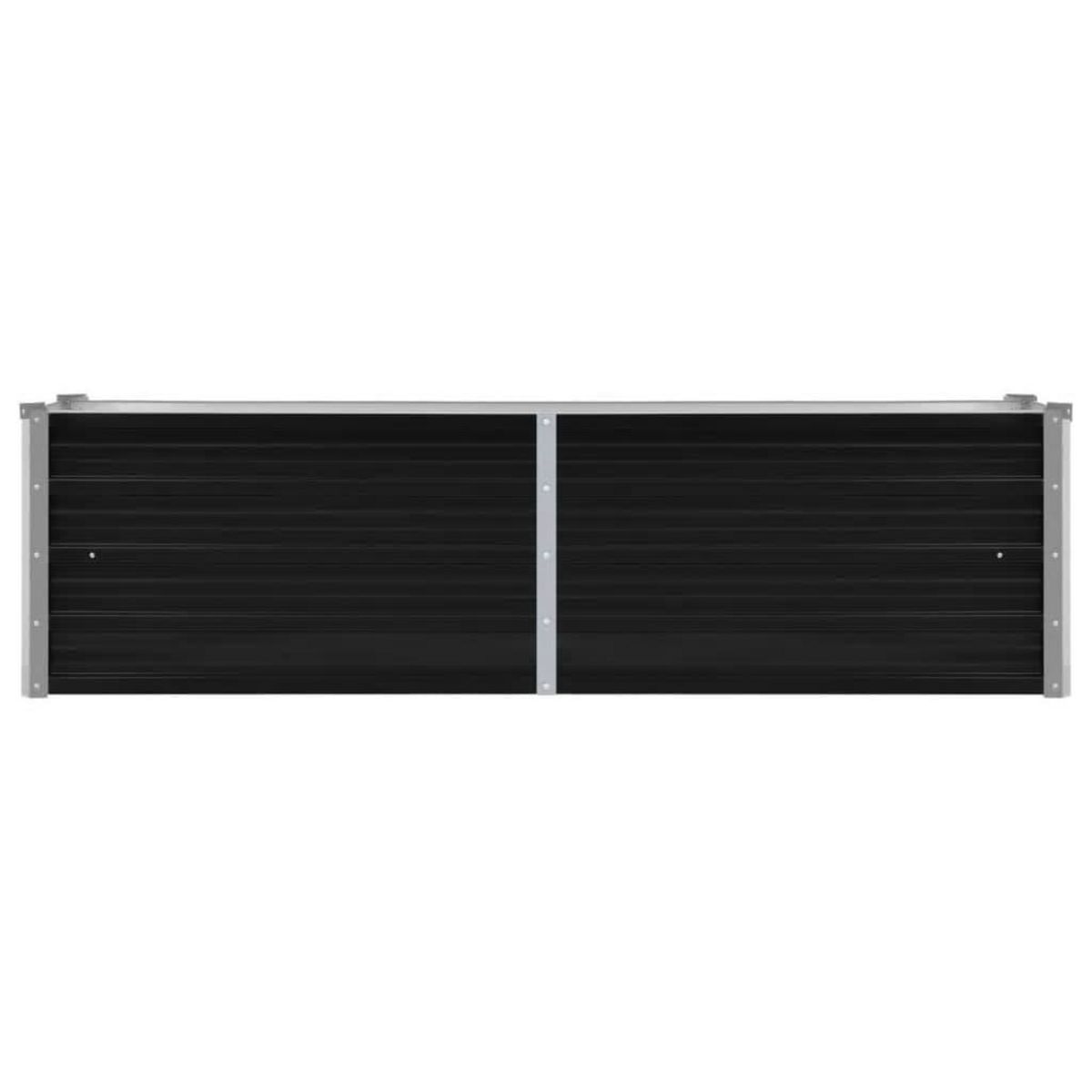 VIDAXL Lit sureleve de jardin Anthracite 160x40x45 cm Acier galvanise