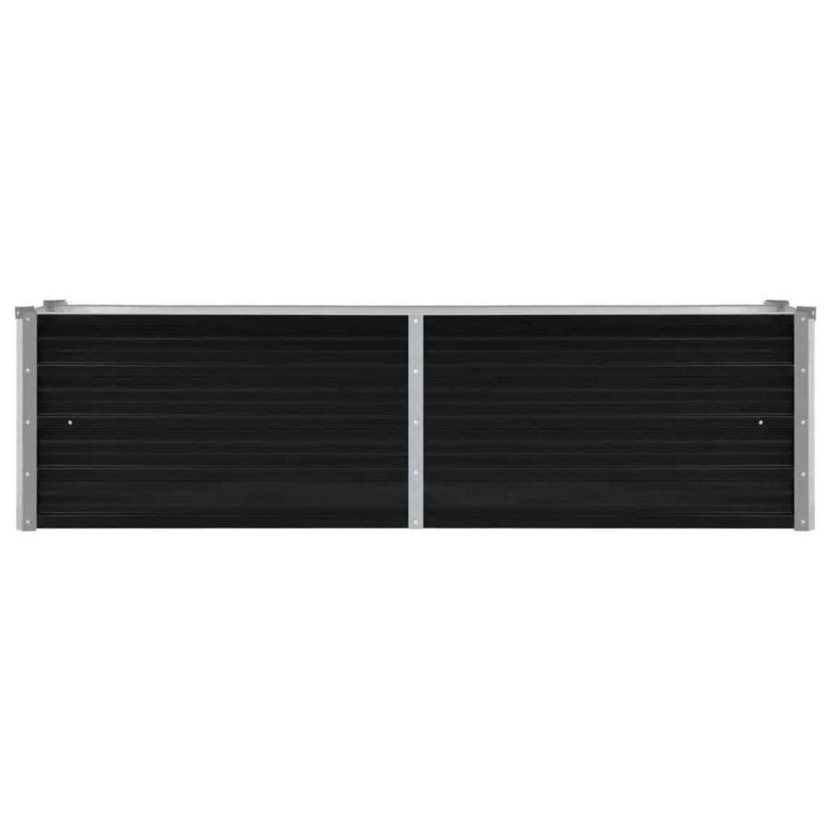 VIDAXL Lit sureleve de jardin Anthracite 160x40x45 cm Acier galvanise