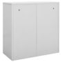 Voir la diapositive 4 : VIDAXL Armoire a casiers Gris clair 90x45x92,5 cm Acier