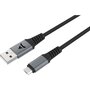 ADEQWAT Câble micro USB vers USB noir 1.2m Renforcé