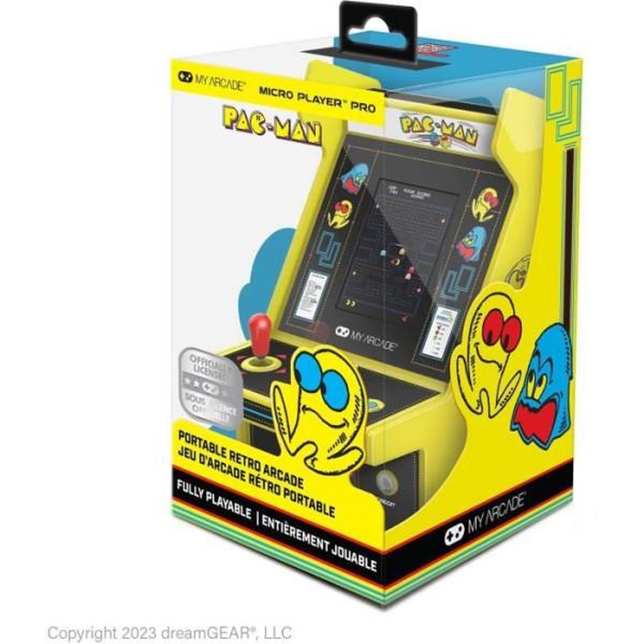 MY ARCADE Console Rétrogaming - My Arcade - Micro Player PRO Pac-Man - Ecran 7cm Haute Résolution