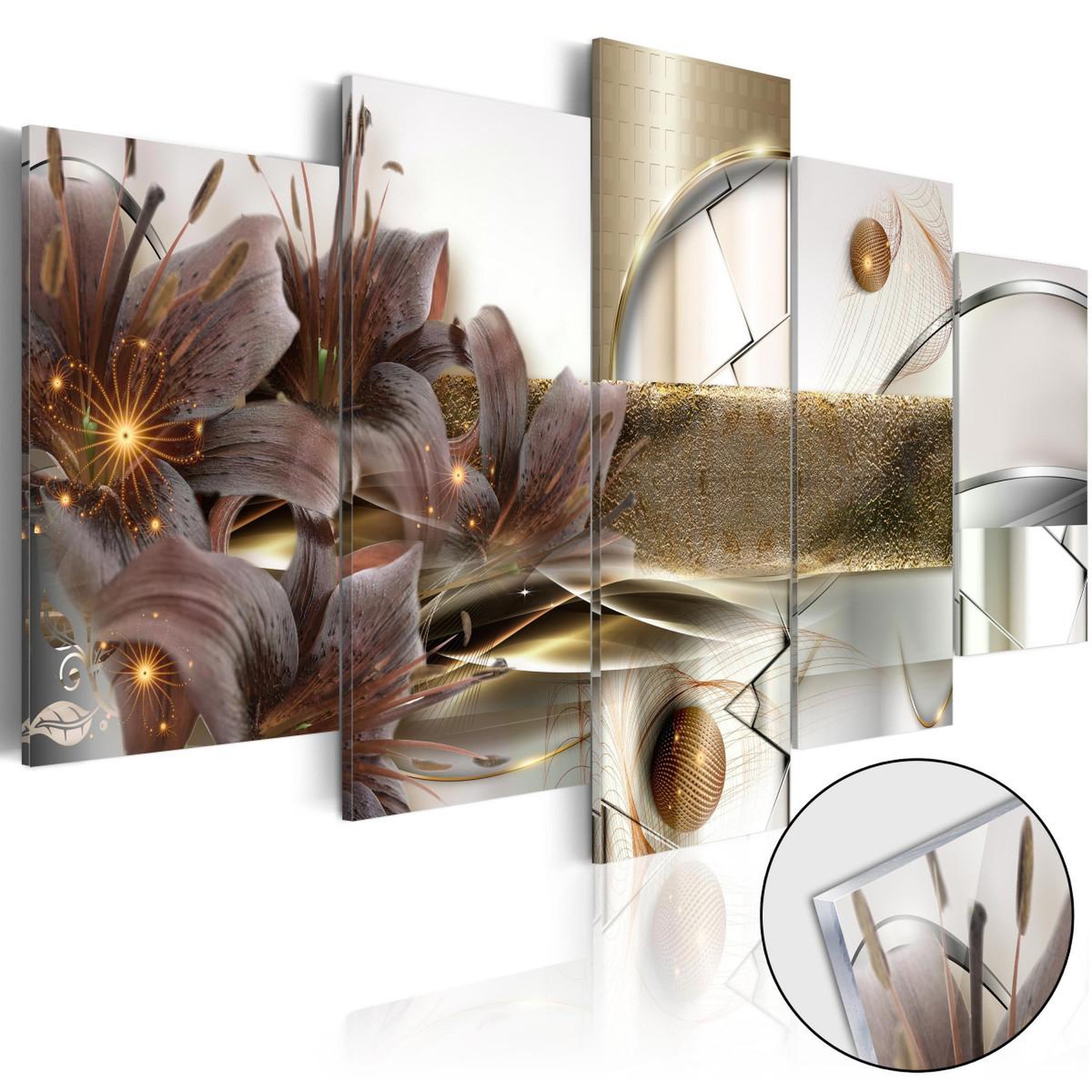 Paris Prix Tableau sur verre acrylique  the garden of space. Coloris disponibles : Multicolore