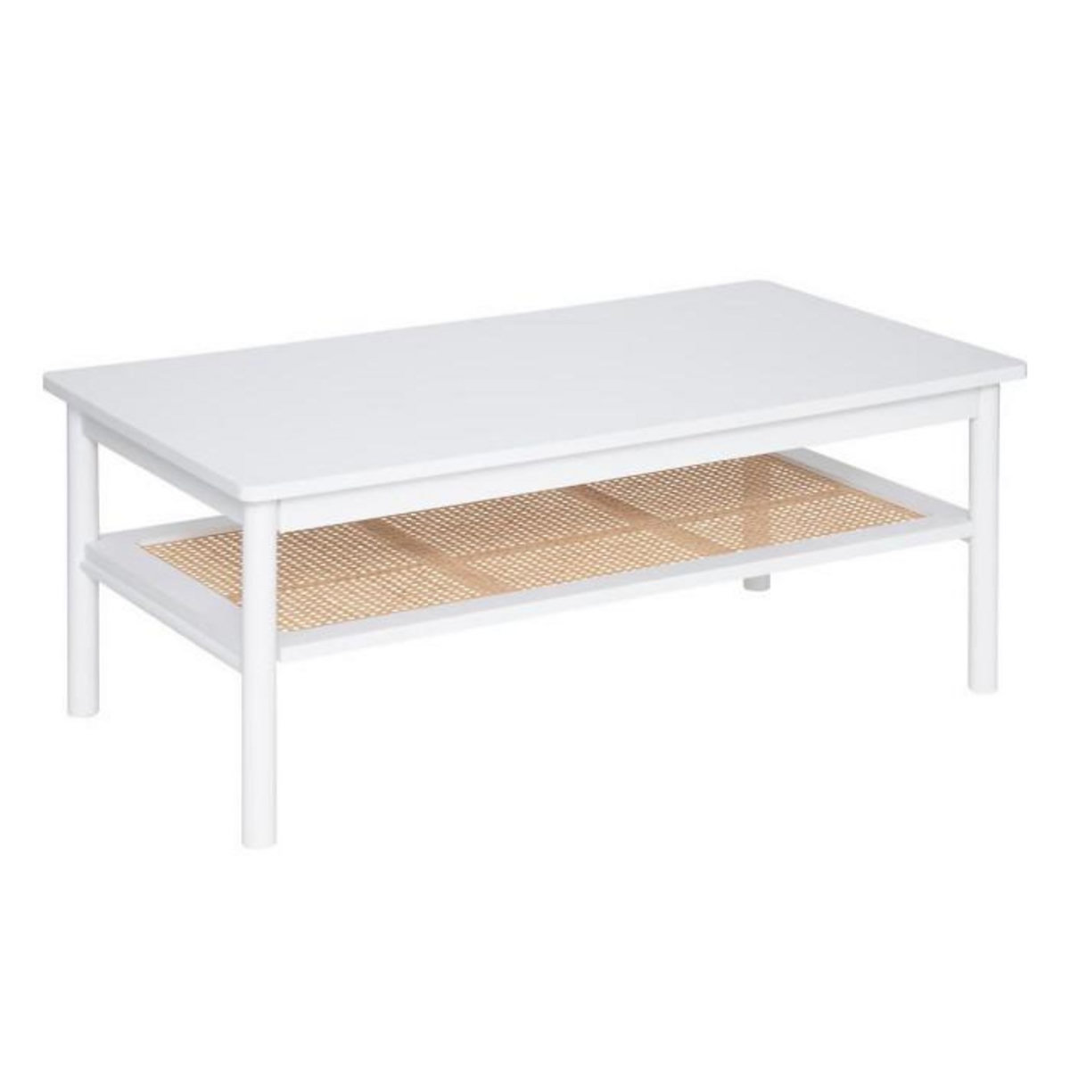 ATMOSPHERA Table Basse Avec Étagère  Cabras  109cm Blanc