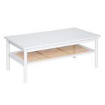 ATMOSPHERA Table Basse Avec Étagère  Cabras  109cm Blanc