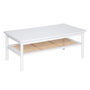Voir la diapositive 1 : ATMOSPHERA Table Basse Avec Étagère  Cabras  109cm Blanc