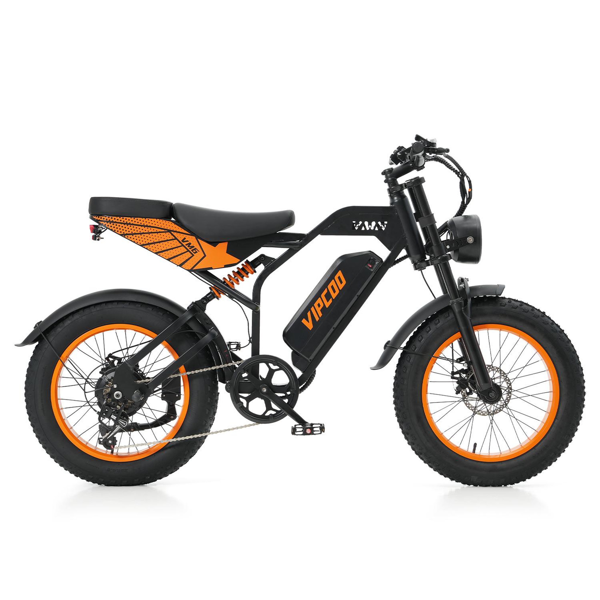 Voir la diapositive 4 : VIPCOO Vélo électrique VIPCOO VM6, batterie 48V 18,2Ah, Fatbike 20