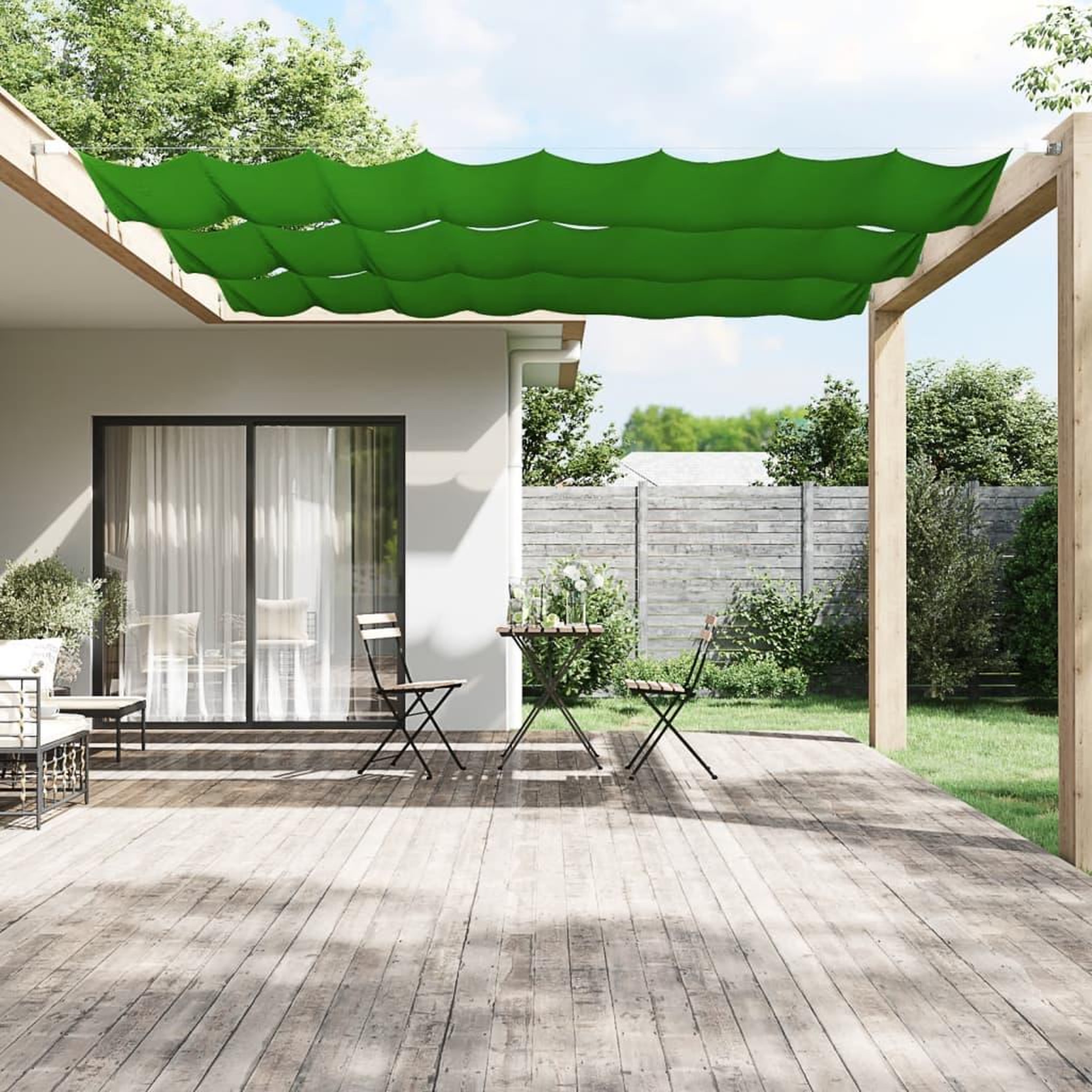 Voir la diapositive 1 : VIDAXL Auvent vertical Vert clair 100x600 cm Tissu oxford
