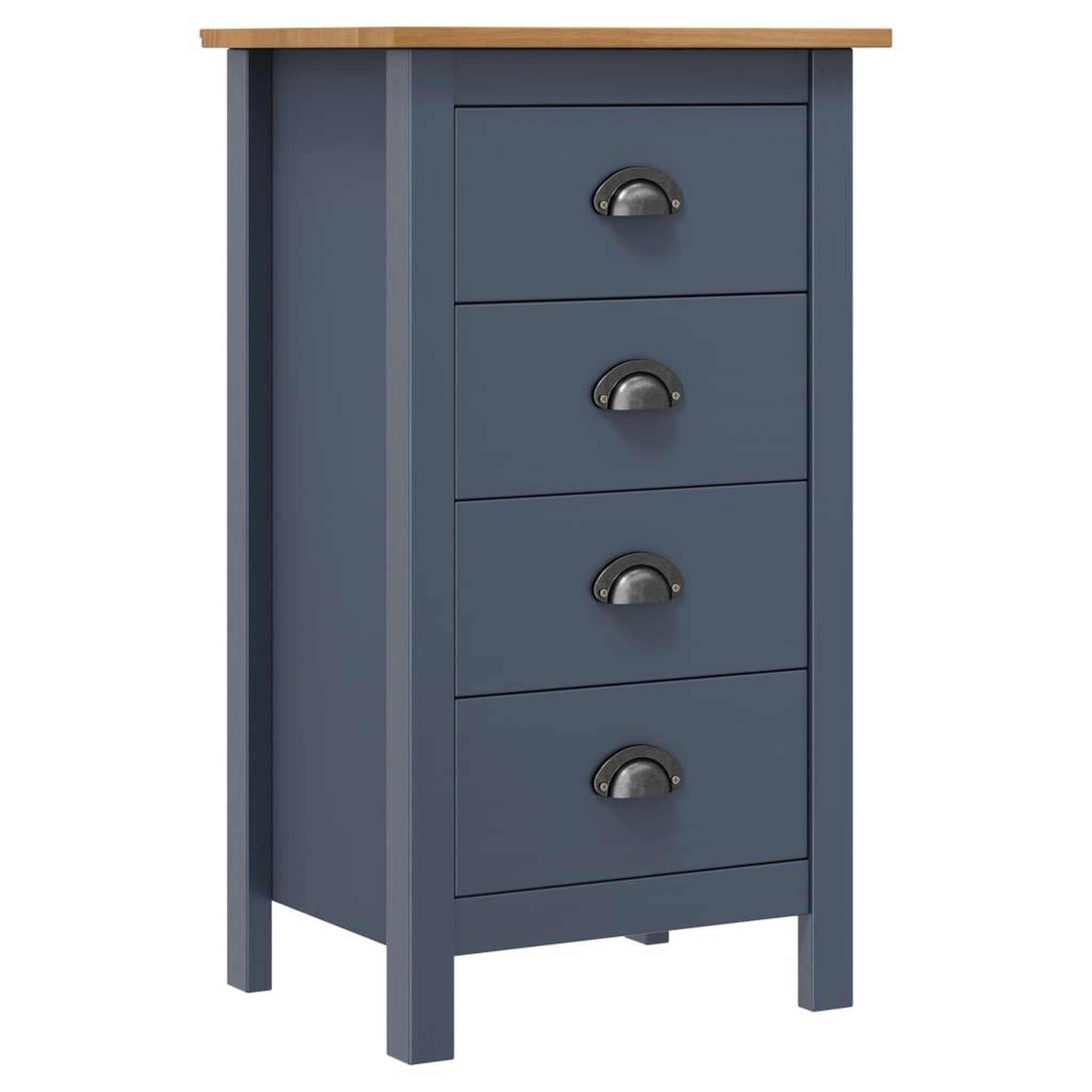 Voir la diapositive 1 : VIDAXL Buffet Hill Gris 46x35x80 cm Bois de pin solide