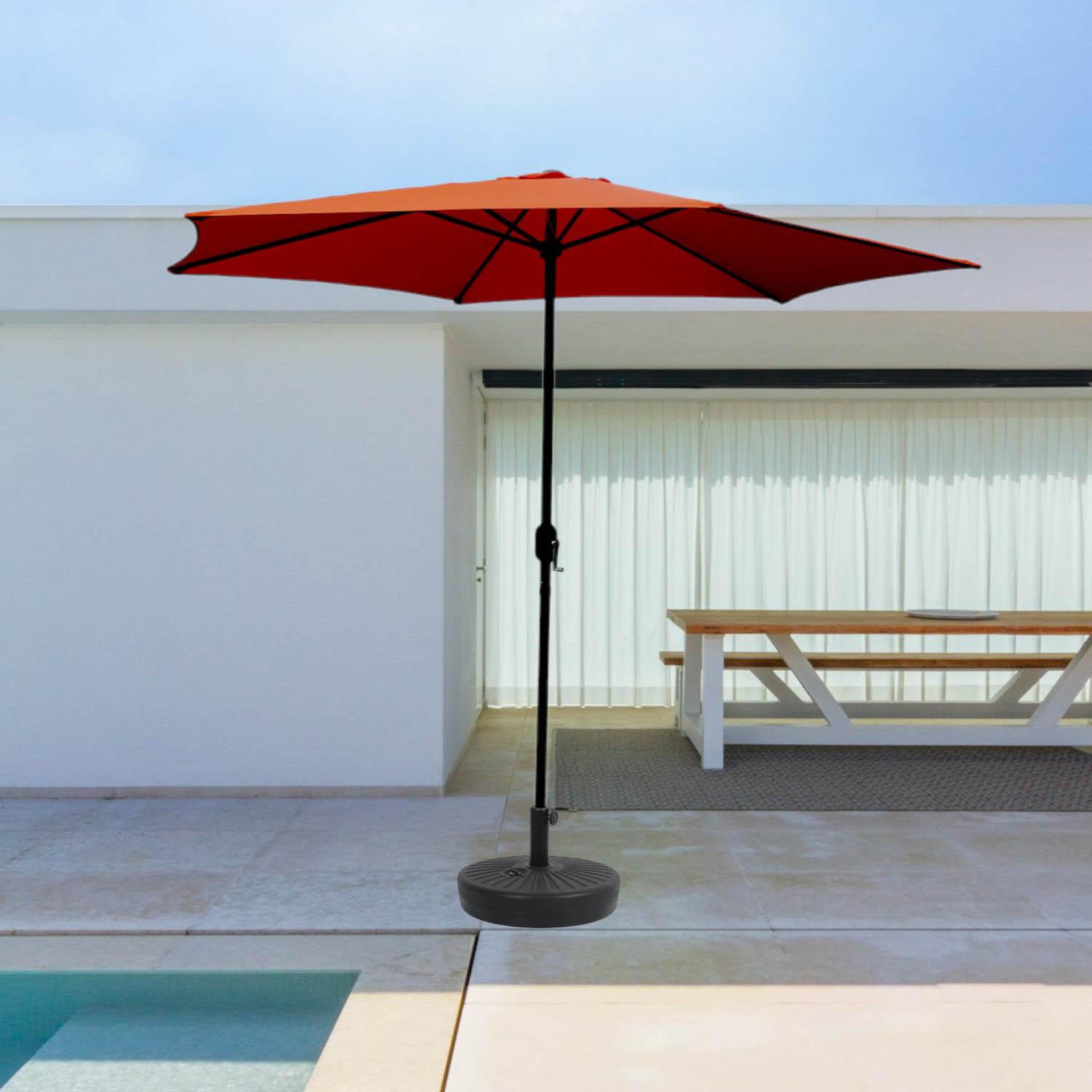 Voir la diapositive 2 : CONCEPT USINE Parasol  terracotta  rond 294 x 294 m portofino