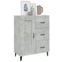 Voir la diapositive 5 : VIDAXL Buffet Gris beton 69,5x34x90 cm Bois d'ingenierie