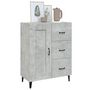 Voir la diapositive 5 : VIDAXL Buffet Gris beton 69,5x34x90 cm Bois d'ingenierie