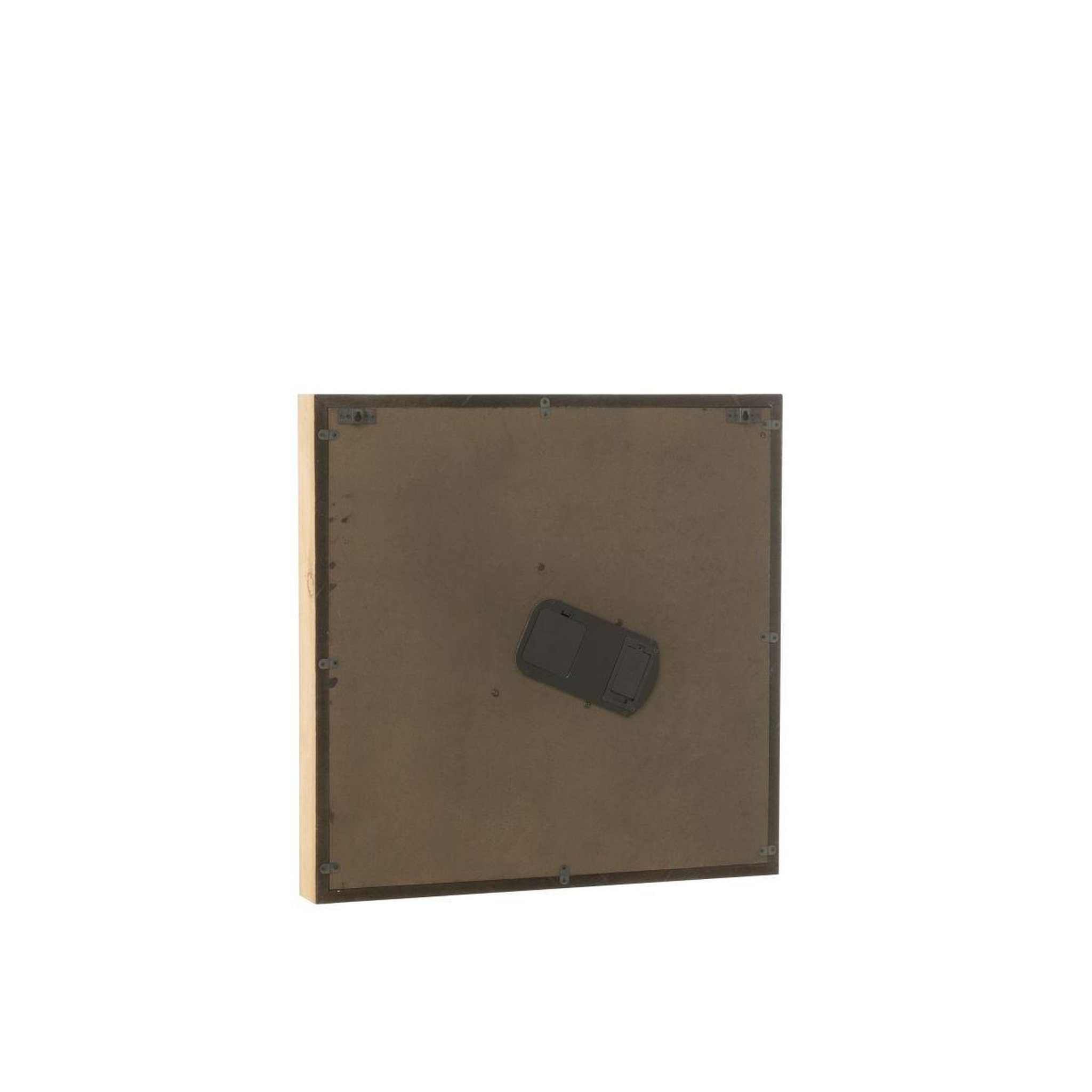 Voir la diapositive 5 : J-LINE Horloge murale engrenage  chalet  60cm naturel