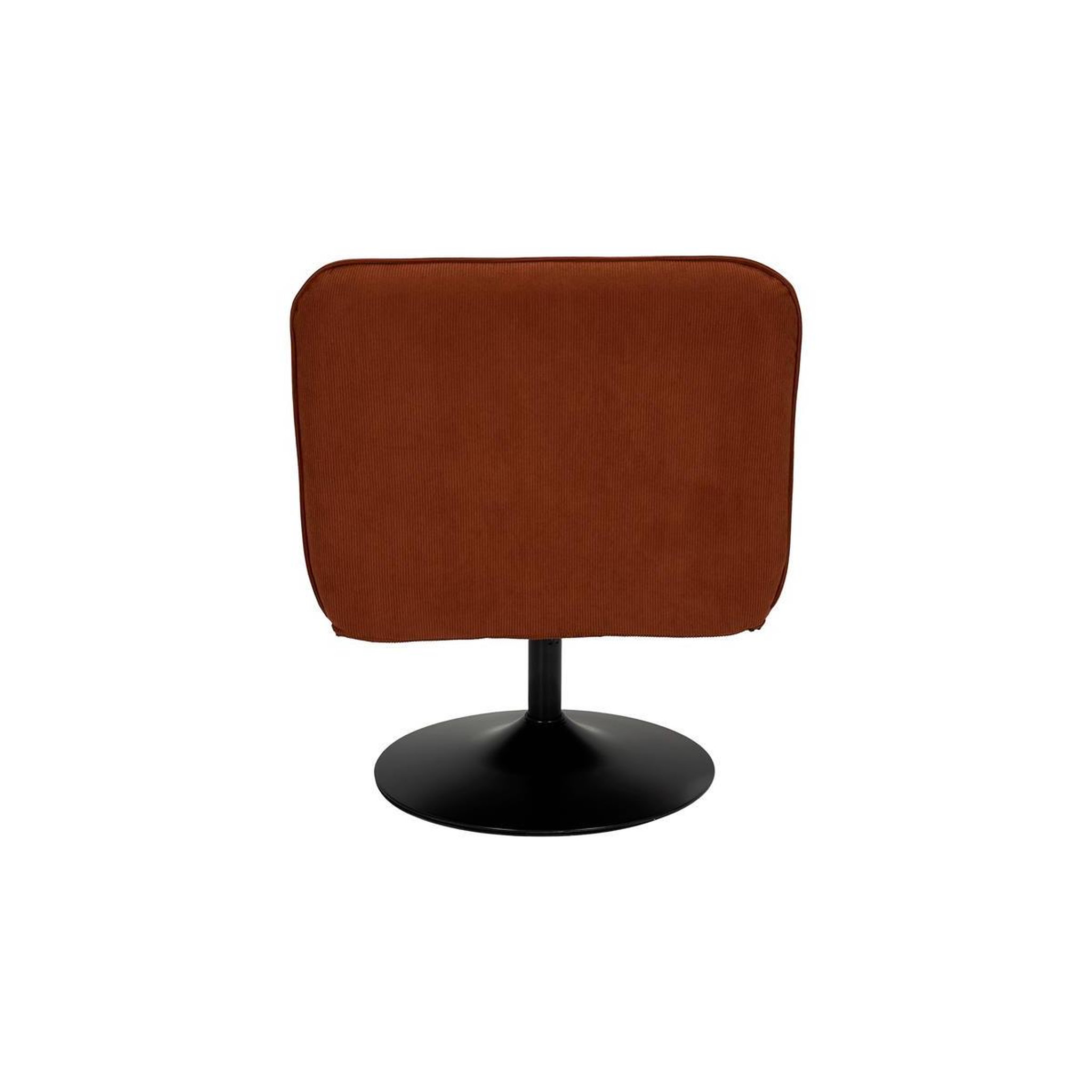Voir la diapositive 4 : The Home Deco Factory Fauteuil pivotant côtelé  jules  79cm terracotta
