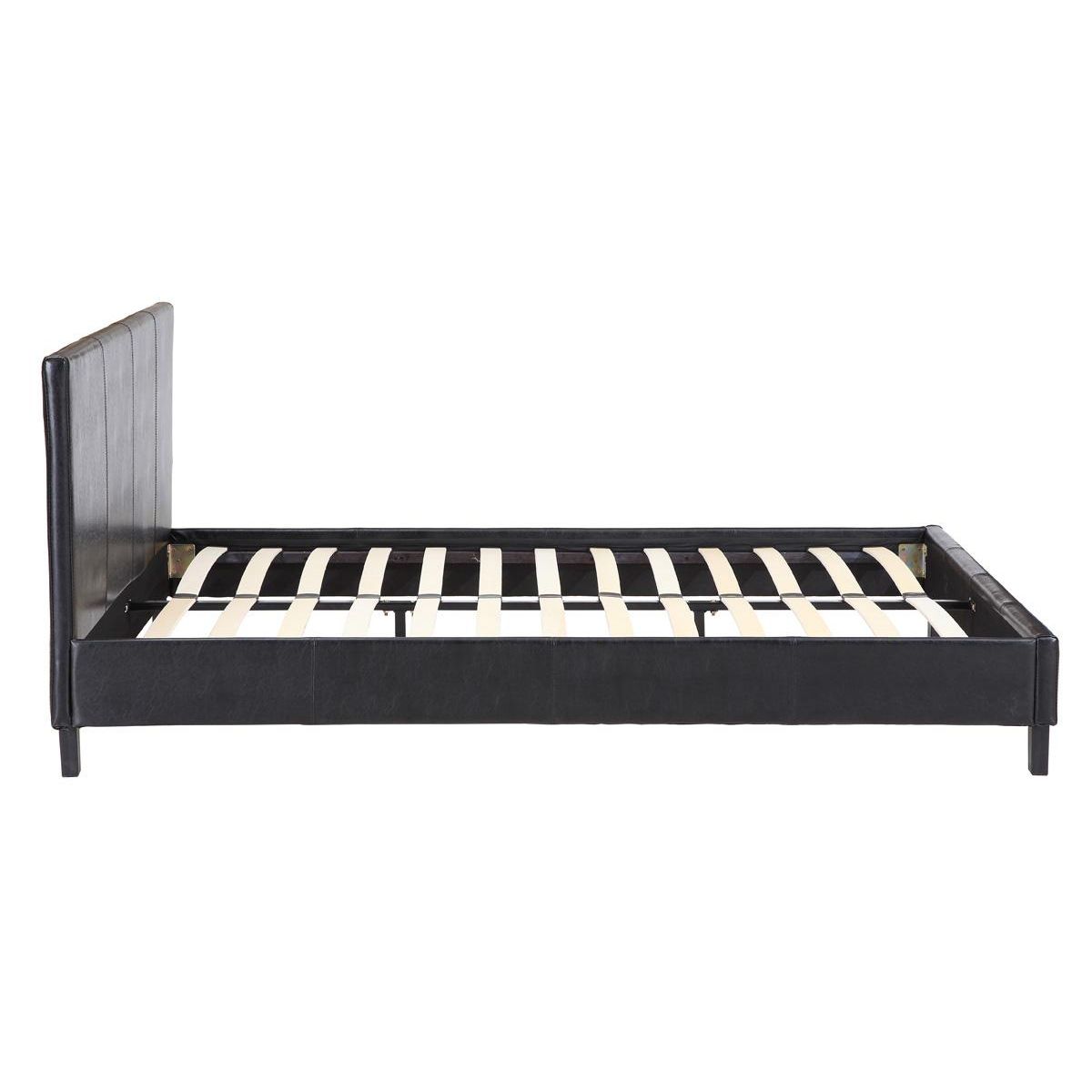 Habitat et Jardin Lit  Lina  - 160 x 200 cm - Noir