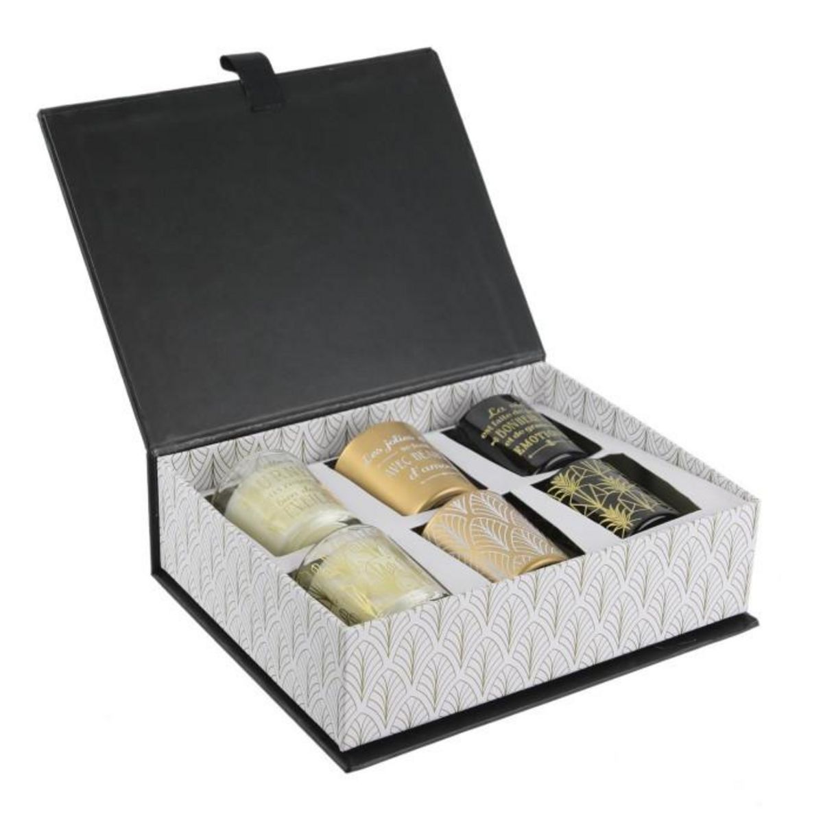 Paris Prix Coffret 6 Bougies Parfumées  Home Art  5cm Vanille