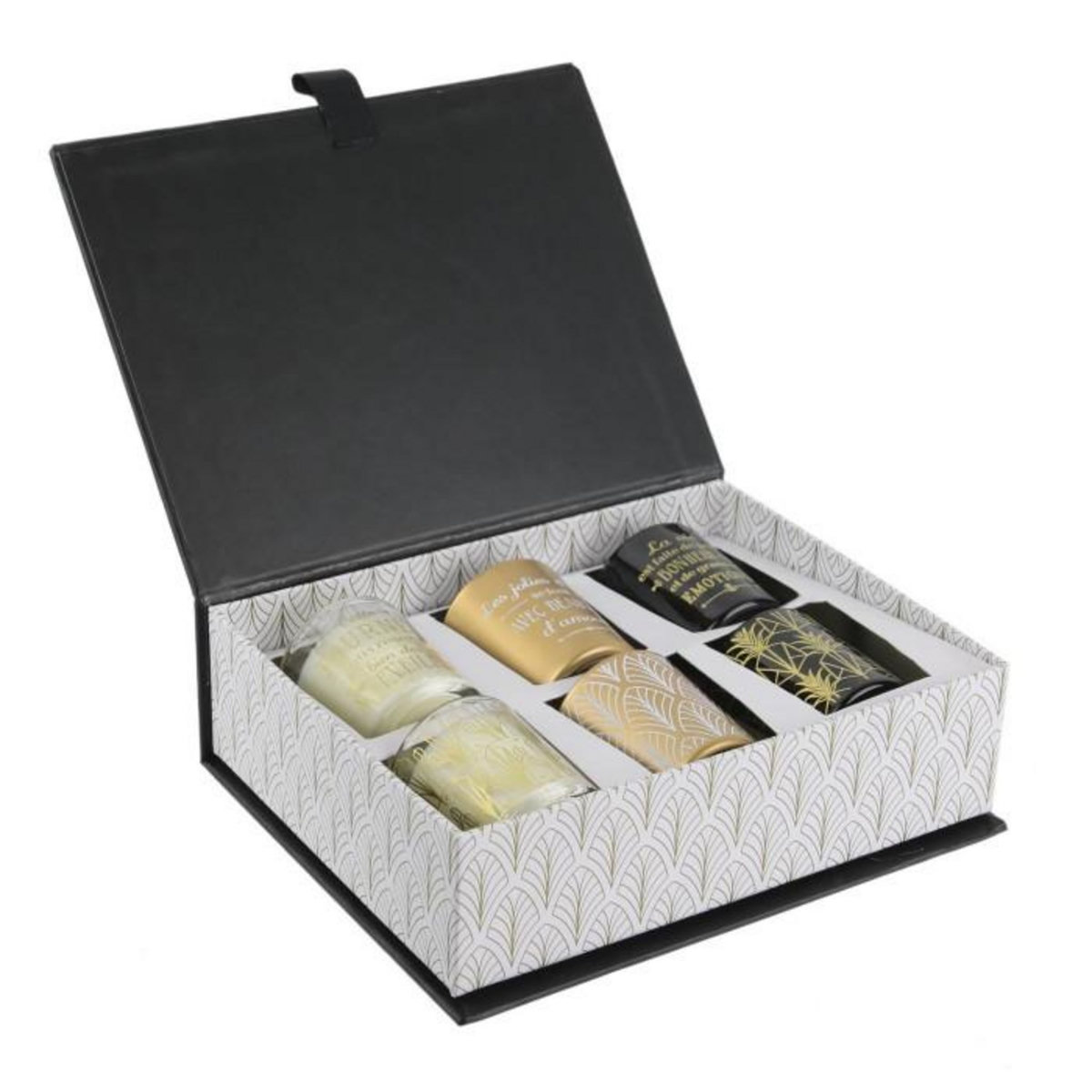Paris Prix Coffret 6 Bougies Parfumées  Home Art  5cm Vanille