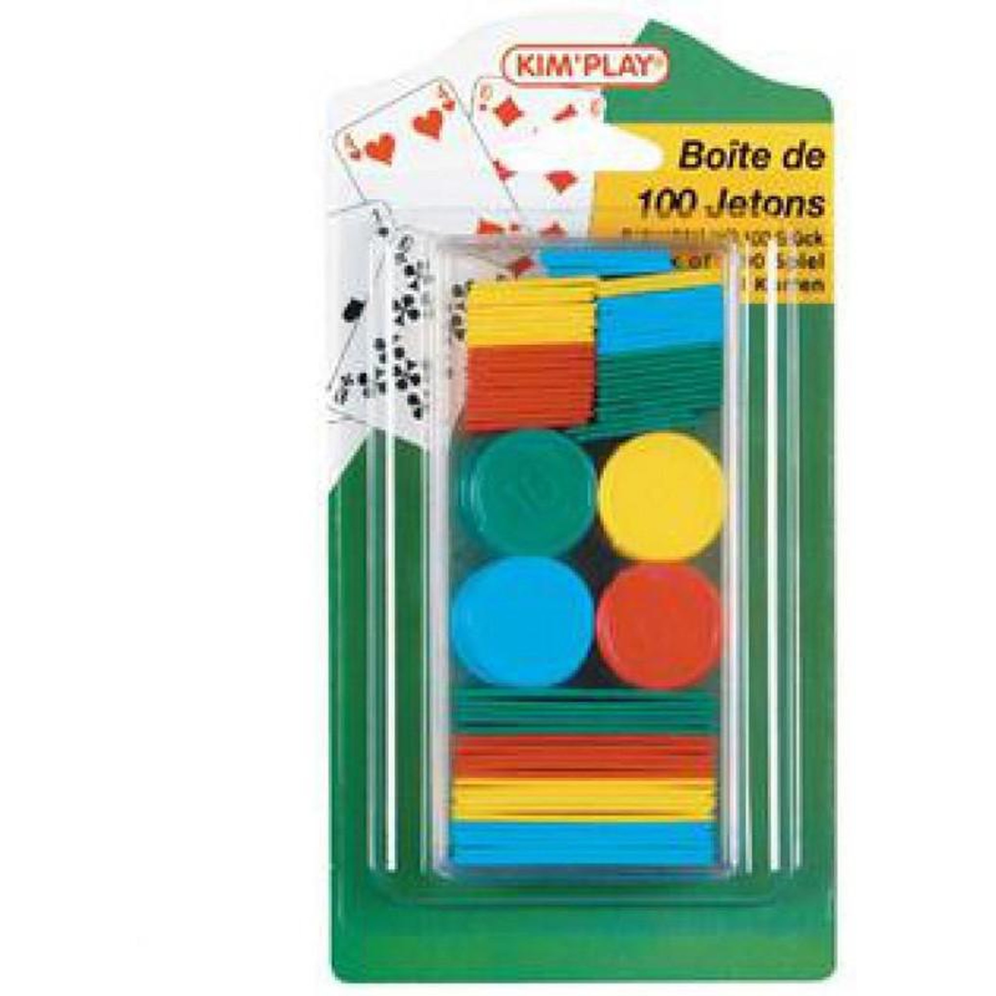 Kim Play BOITE 100 JETONS MARQUES BL KIM PLAY COU316