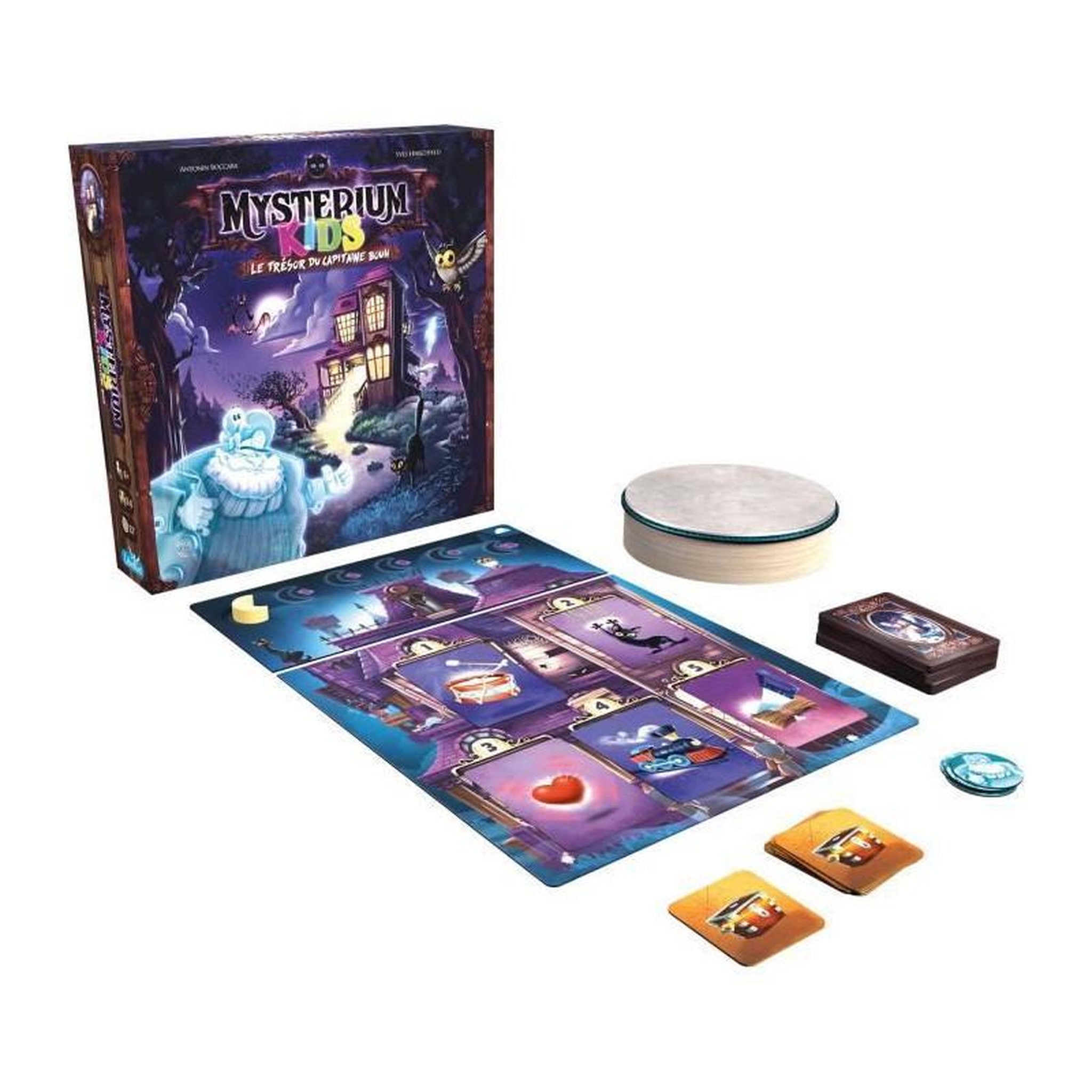 Voir la diapositive 2 : Asmodee Mysterium Kids Capitaine Bouh - Asmodee - Jeu de société