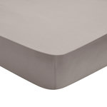 DODO Drap Housse Influence Percale Fumée. Coloris disponibles : Gris