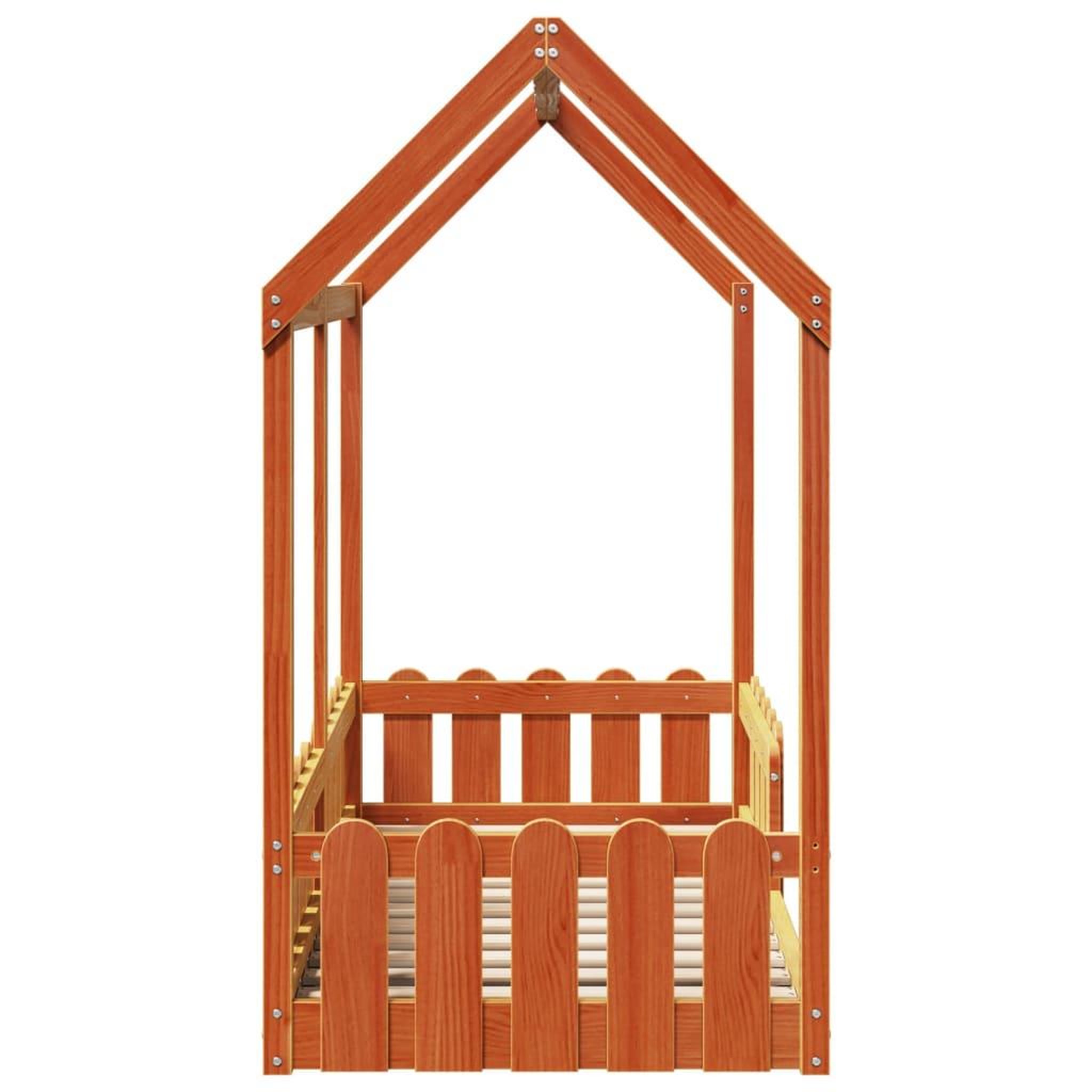 Voir la diapositive 5 : VIDAXL Cadre de lit d'enfants forme de maison sans matelas 70x140 cm