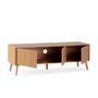 Voir la diapositive 3 : VS VENTA-STOCK Meuble TV Lluvia 3 portes chêne, longueur 130 cm