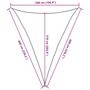 Voir la diapositive 6 : VIDAXL Voile d'ombrage 160 g/m^2 Vert fonce 5x6x6 m PEHD