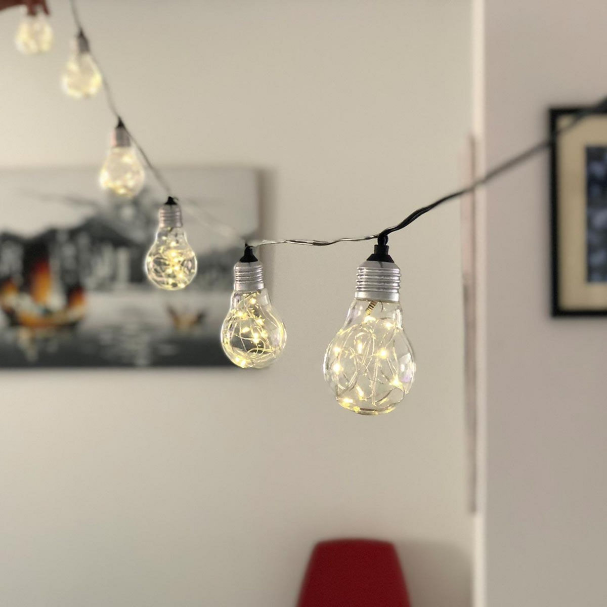 Lumisky Guirlande lumineuse FANTASY STAR Noir Plastique 7.5M