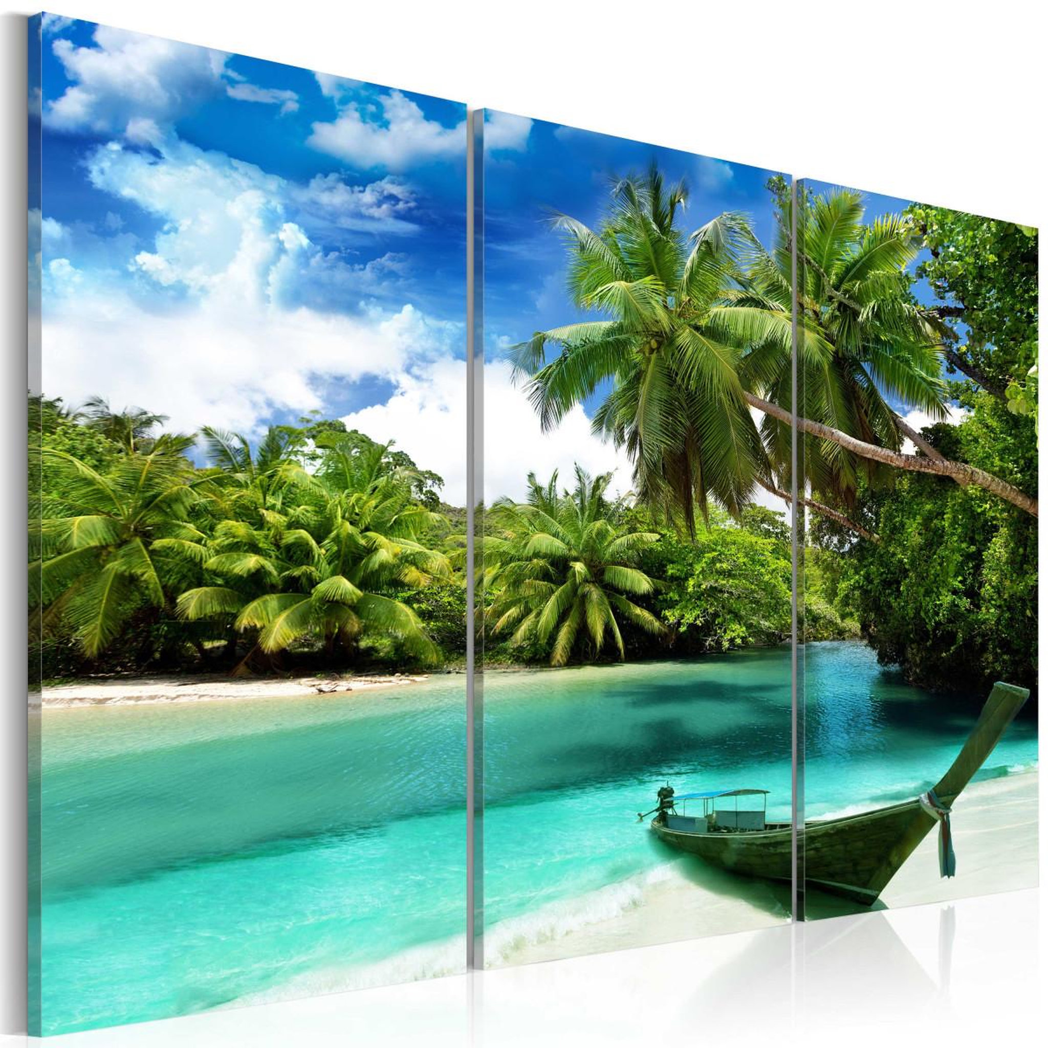 Paris Prix Tableau imprimé  on the island of dreams. Coloris disponibles : Multicolore