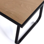 Voir la diapositive 6 : ID MARKET Salon de jardin bas MALAGA 6 places avec canapé, fauteuils et table noir et bois