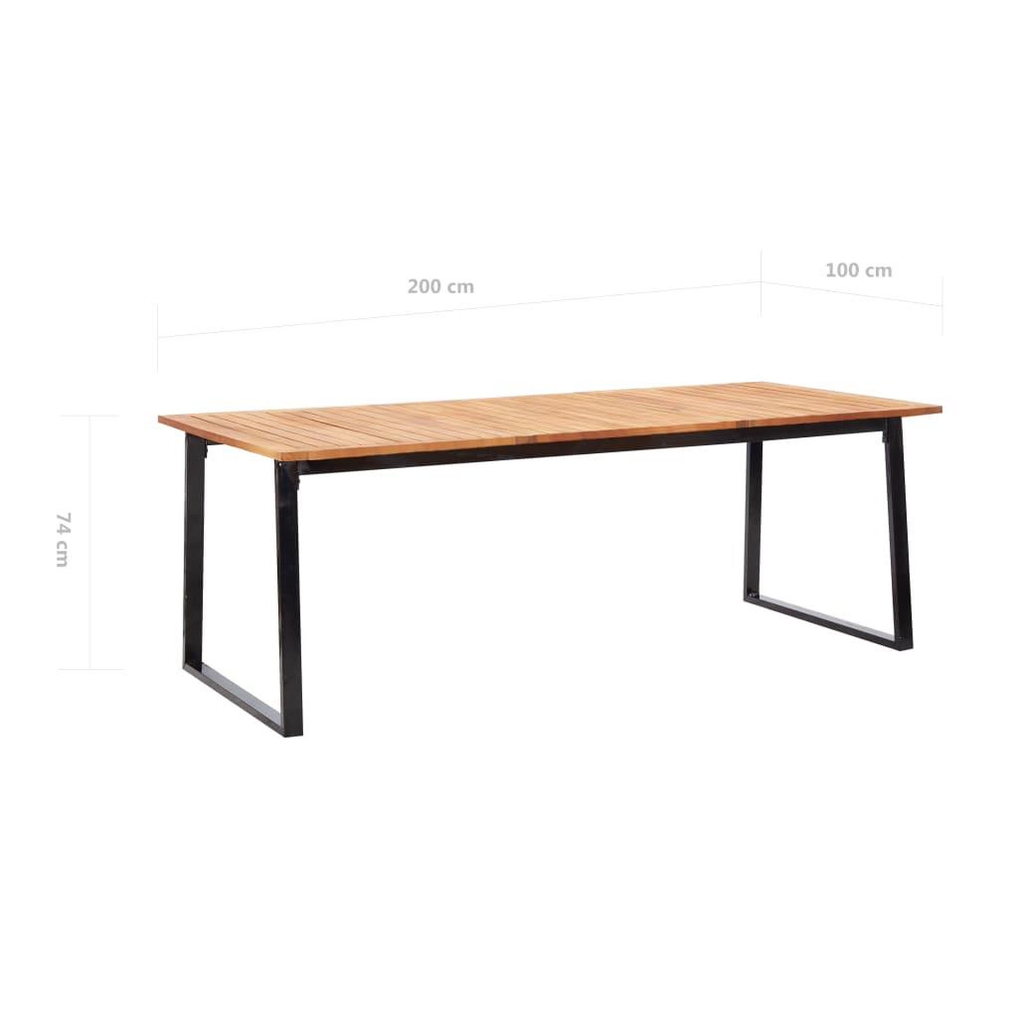 Voir la diapositive 6 : VIDAXL Mobilier d'exterieur 9 pcs resine tressee et bois d'acacia gris