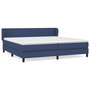 Voir la diapositive 1 : VIDAXL Sommier a lattes de lit avec matelas Bleu 200x200 cm Tissu