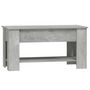 Voir la diapositive 3 : VIDAXL Table basse gris beton 101x49x52 cm bois d'ingenierie