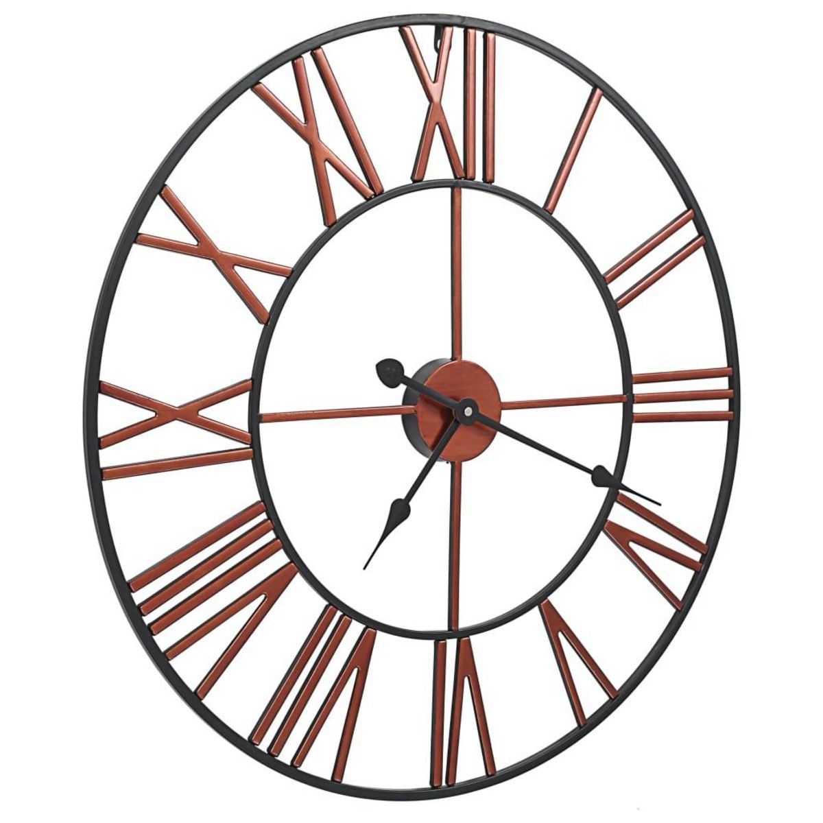 VIDAXL Horloge murale Metal 58 cm Rouge