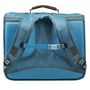 Voir la diapositive 3 : AUCHAN Cartable 38 cm CP/CE1/CE2 bleu motif fleurs avec leds