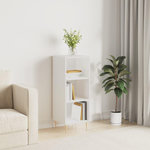 VIDAXL Buffet blanc brillant 34,5x32,5x90 cm bois d'ingenierie