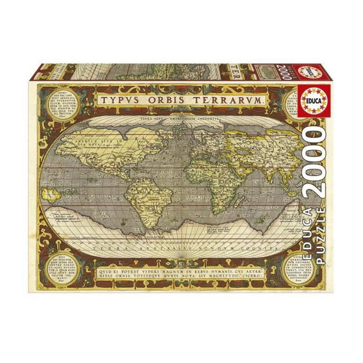 EDUCA Puzzle - EDUCA - Planisphere - 2000 pieces
