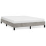 Voir la diapositive 2 : VIDAXL Cadre de lit sans matelas gris clair 140x190 cm velours