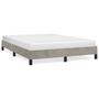 Voir la diapositive 2 : VIDAXL Cadre de lit sans matelas gris clair 140x190 cm velours