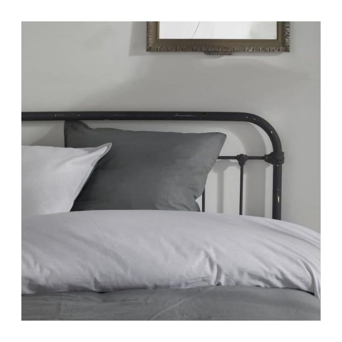Today Housse de couette - TODAY - CHARME - Coton 57 fils - Gris clair x Dune Constance - 260 x 240 cm