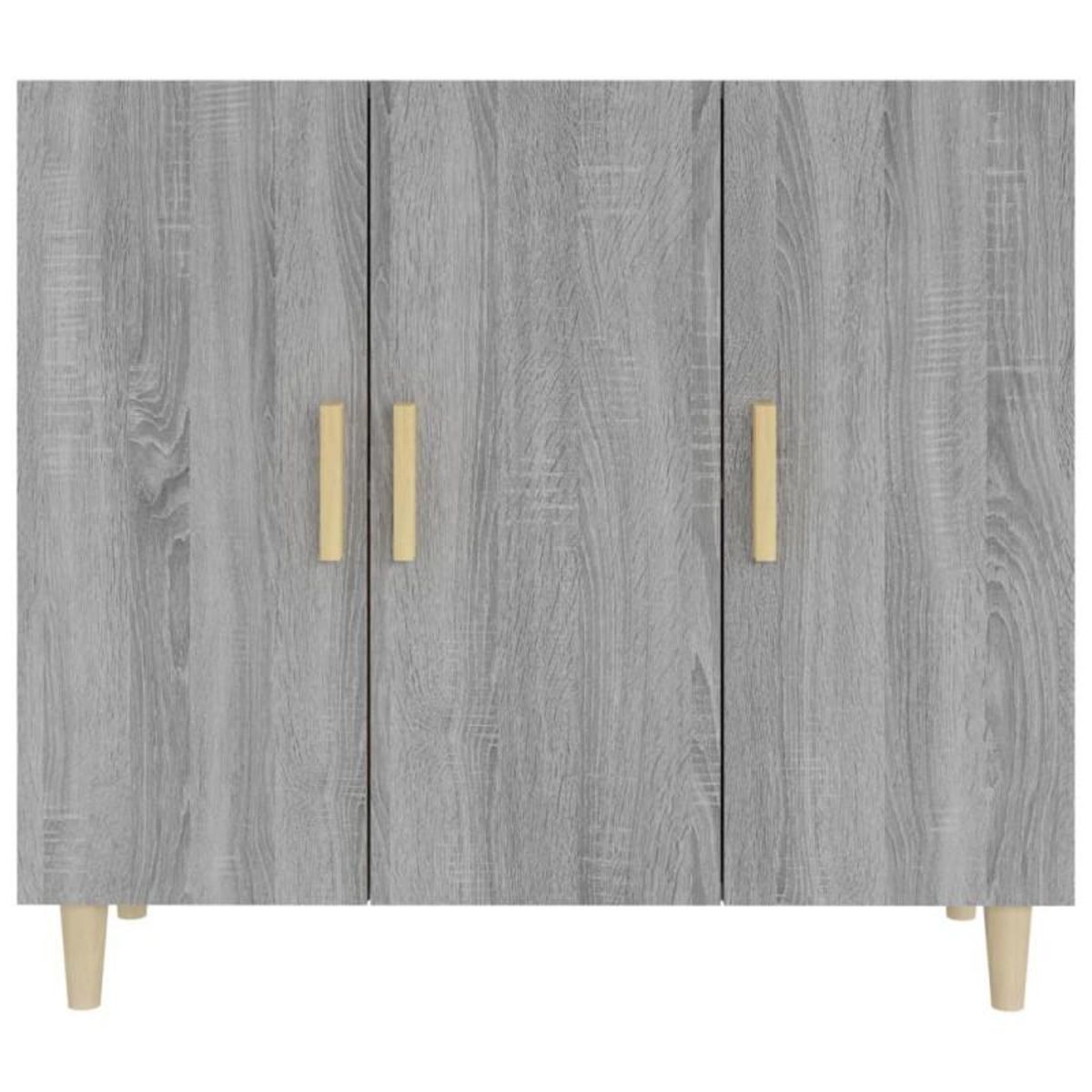 VIDAXL Buffet sonoma gris 90x34x80 cm bois d ingénierie