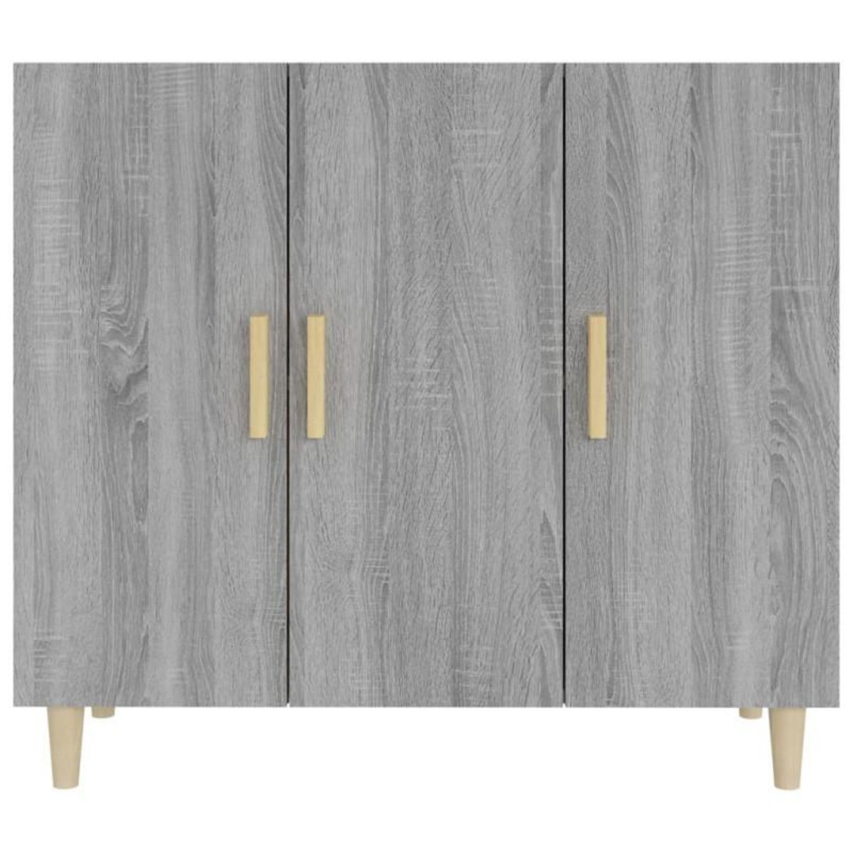 VIDAXL Buffet sonoma gris 90x34x80 cm bois d ingénierie