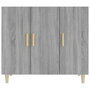 Voir la diapositive 3 : VIDAXL Buffet sonoma gris 90x34x80 cm bois d ingénierie