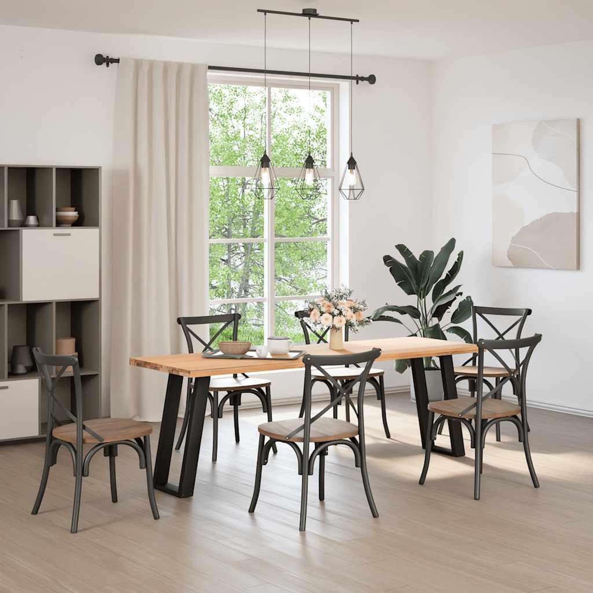Voir la diapositive 3 : VIDAXL Pieds de table console forme de U 2 pcs noir 28x(72-73)cm acier