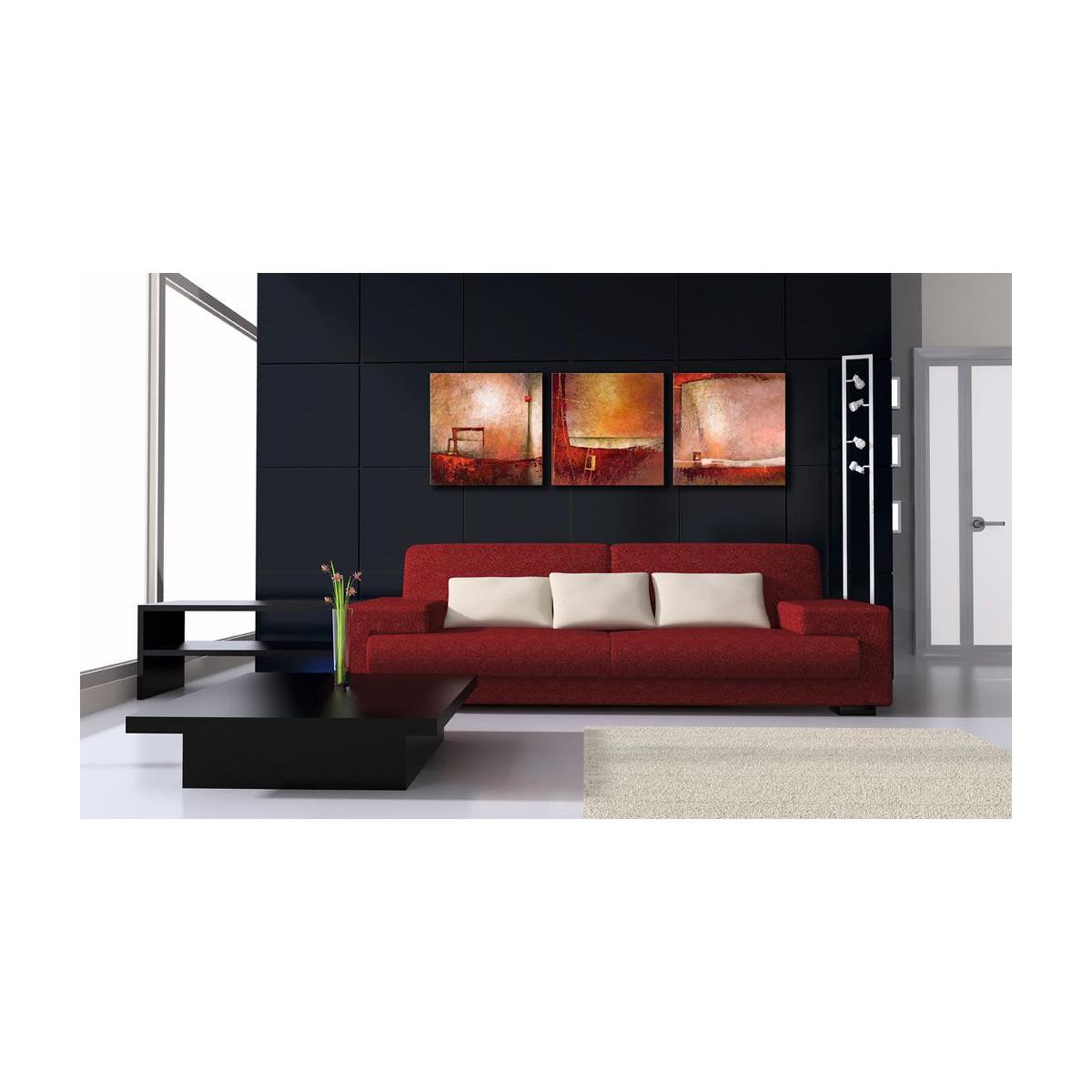 Voir la diapositive 2 : Paris Prix Tableau Imprimé  Silence  40x120cm