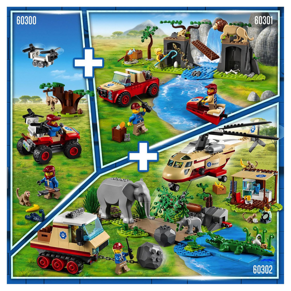LEGO City Wildlife 60301 - Le tout-terrain de sauvetage des animaux sauvages