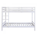 HomeStyle4U Lits superposés simple blancs 90x200cm