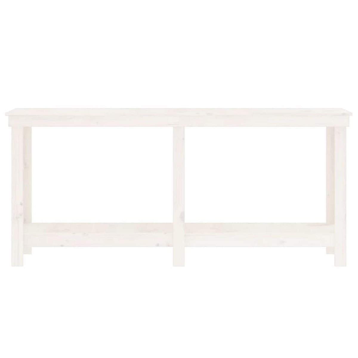 VIDAXL Banc de travail Blanc 180x50x80 cm Bois de pin massif