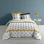 Paris Prix Parure de Lit 3 Pièces  Letiko  260x240cm Blanc