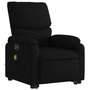 Voir la diapositive 4 : VIDAXL Fauteuil inclinable de massage electrique Noir Tissu